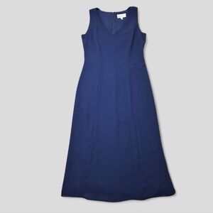 Danny & Nicole Navy Sleeveless Fully Lined Midi Maxi Dress Size 10